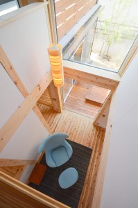 リビング（俯瞰）｜BEAHAUS | S-SERIES｜栃木県宇都宮市で注文住宅を手掛ける NEXT HAUS DESIGN／ネクストハウスデザインの施工例