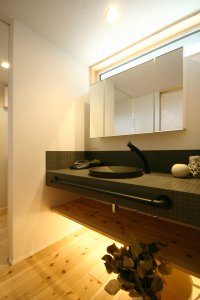 洗面所｜Glamp｜栃木県宇都宮市で注文住宅を手掛ける NEXT HAUS DESIGN／ネクストハウスデザインの施工例
