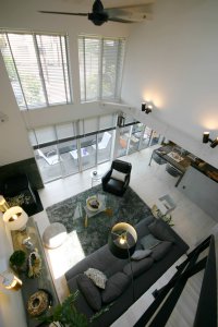 リビング（俯瞰）｜Glamp｜栃木県宇都宮市で注文住宅を手掛ける NEXT HAUS DESIGN／ネクストハウスデザインの施工例