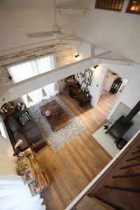 リビング（俯瞰）｜FH LOAFER｜栃木県宇都宮市で注文住宅を手掛ける NEXT HAUS DESIGN／ネクストハウスデザインの施工例