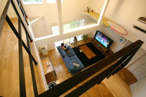 リビング（俯瞰）｜FH LOAFER｜栃木県宇都宮市で注文住宅を手掛ける NEXT HAUS DESIGN／ネクストハウスデザインの施工例