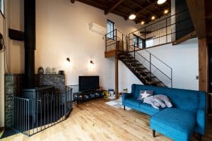 栃木県宇都宮市S様邸｜Glamp｜薪ストーブのあるリビング｜NEXT HAUS DESIGN