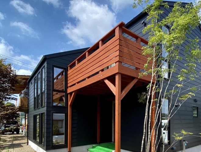 外観｜スキップフロアの家 B-CRAFT｜栃木県宇都宮市で注文住宅を手掛ける NEXT HAUS DESIGN のモデルハウス