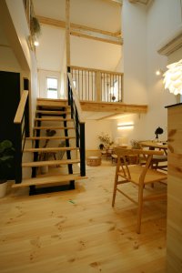 ダイニング｜スキップフロアの家 B-CRAFT｜栃木県宇都宮市で注文住宅を手掛ける NEXT HAUS DESIGN のモデルハウス