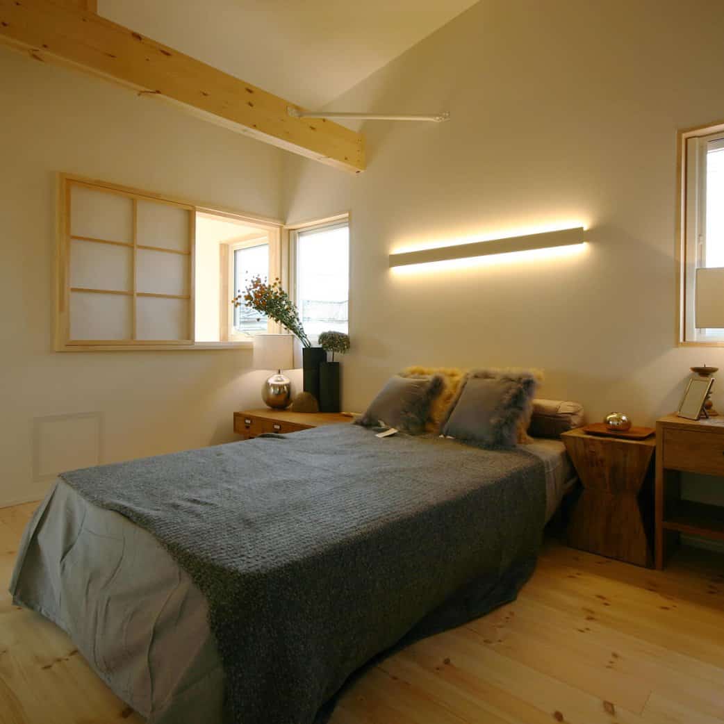 ベッドルーム｜BEAHAUS | N-SERIES｜栃木県宇都宮市で注文住宅を手掛けるネクストハウスデザインの施工例