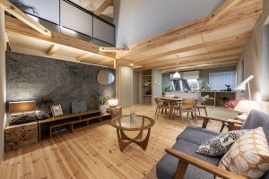 小山モデルハウス FEENA 吹き抜けのあるリビング｜注文住宅 ネクストハウスデザイン｜施工例