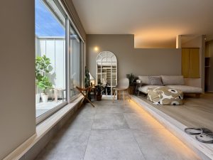 おひとりさまの平屋｜ペットと暮らす家｜玄関土間