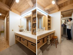 栃木県宇都宮市 E様邸｜洗面脱衣室｜LOAFER｜ネクストハウスデザイン