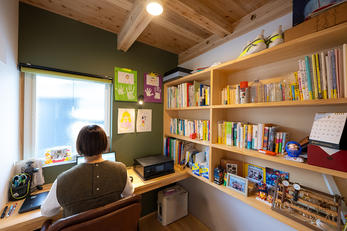 栃木県宇都宮市 E様邸|書斎|LOAFER|ネクストハウスデザイン
