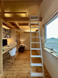ロフトのある平屋 COVACO 子ども部屋｜注文住宅 ネクストハウスデザイン｜施工例