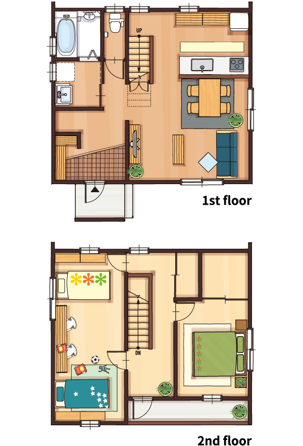 商品紹介 CABIN キャビン 南玄関スタンダードプラン 栃木県宇都宮市で注文住宅を手掛ける NEXT HAUS DESIGN